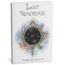 Magical Realism Book titled 'Lost Nowhere' with a colorful cover design on a white background